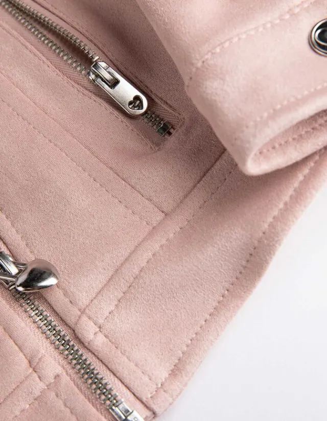 Clearance Bikerjacke - Kunstleder - Kinder Mädchenkleidung