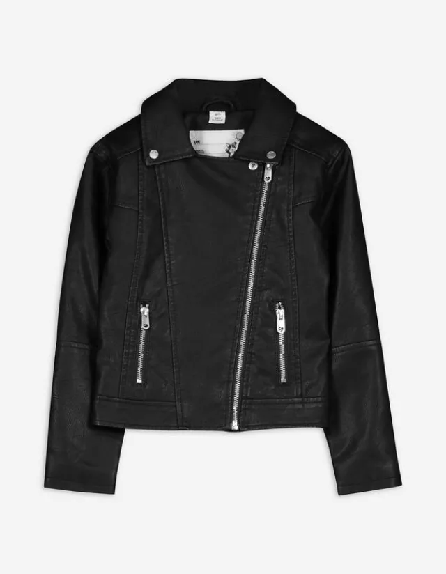 Hot Bikerjacke - Kunstleder - Kinder Mädchenkleidung