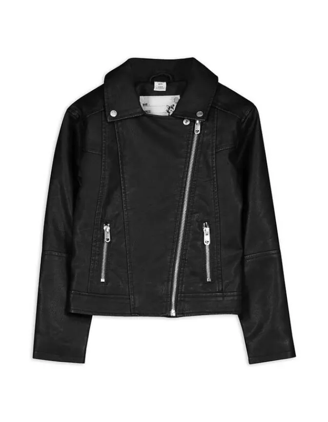 Hot Bikerjacke - Kunstleder - Kinder Mädchenkleidung