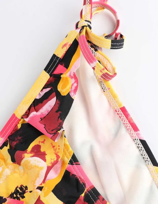 Clearance Bikinislip - Seitliche Schnürungen Damen Bademode
