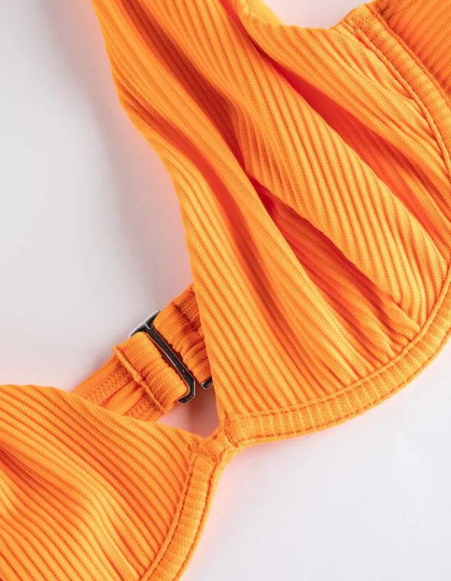Online Bikinitop - Feinripp Damen Bademode