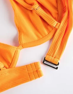 Online Bikinitop - Feinripp Damen Bademode