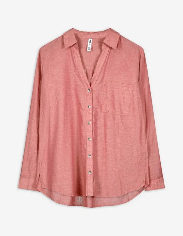 Clearance Bluse - Brusttasche - Damen Blusen