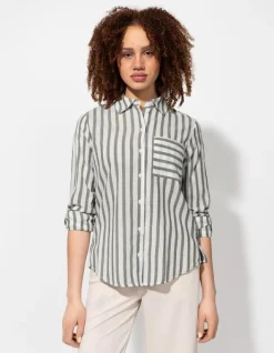 Sale Bluse - Brusttasche - Damen Blusen