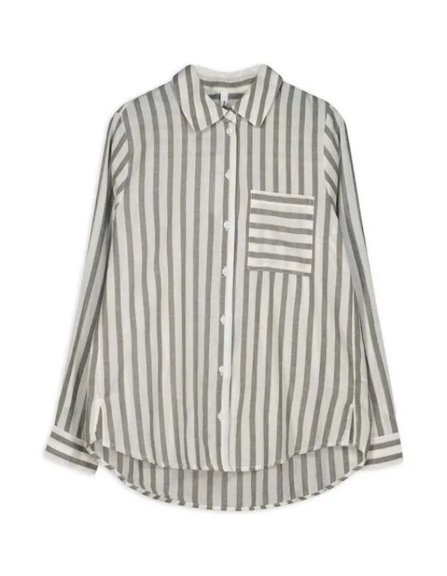 Sale Bluse - Brusttasche - Damen Blusen