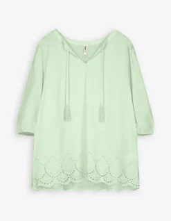 Discount Bluse - Lochspitze Damen Blusen