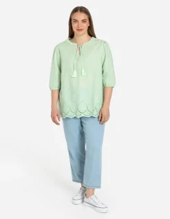 Discount Bluse - Lochspitze Damen Blusen