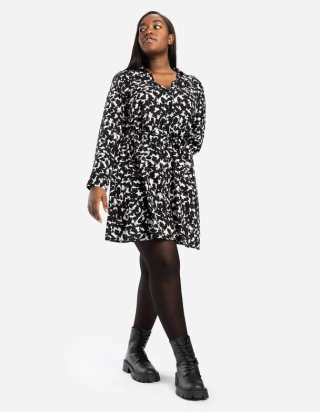 Hot Blusenkleid - Allover-Muster - Damen Kleider
