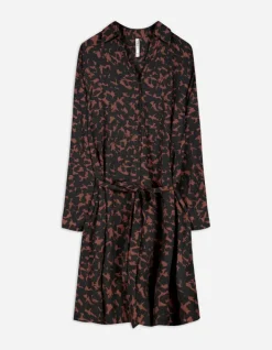 Fashion Blusenkleid - Allover-Muster - Damen Kleider