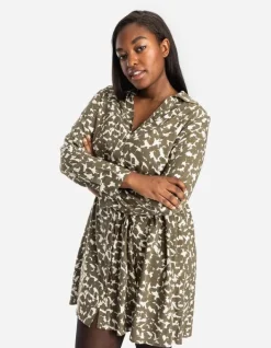 Online Blusenkleid - Allover-Muster - Damen Kleider