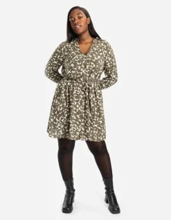 Online Blusenkleid - Allover-Muster - Damen Kleider
