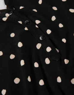 Fashion Blusenshirt - Allover-Print - Damen Langarmshirts