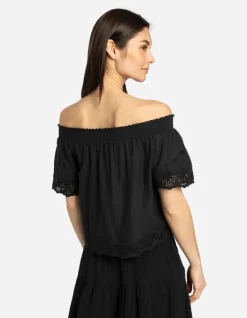 New Blusenshirt - Carmen-Ausschnitt Damen Blusen