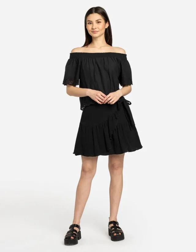 New Blusenshirt - Carmen-Ausschnitt Damen Blusen