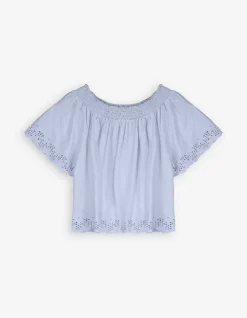 Outlet Blusenshirt - Carmen-Ausschnitt Damen Blusen