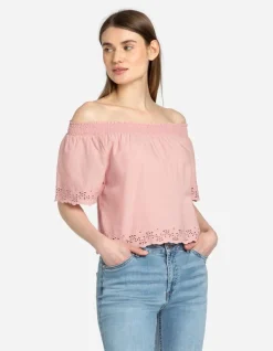 Outlet Blusenshirt - Carmen-Ausschnitt Damen Blusen