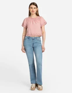 Outlet Blusenshirt - Carmen-Ausschnitt Damen Blusen