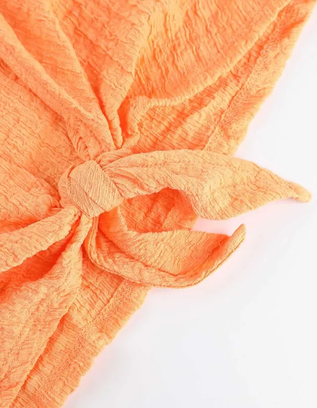 Hot Blusenshirt - Knotendetail Kinder Mädchenkleidung
