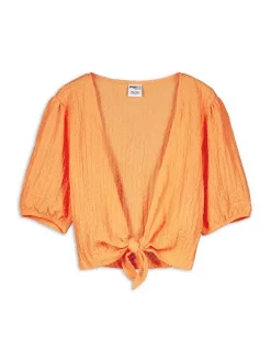 Hot Blusenshirt - Knotendetail Kinder Mädchenkleidung
