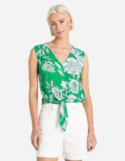 Hot Blusenshirt - Knotendetail Damen Tops