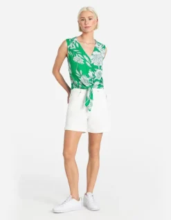 Hot Blusenshirt - Knotendetail Damen Tops