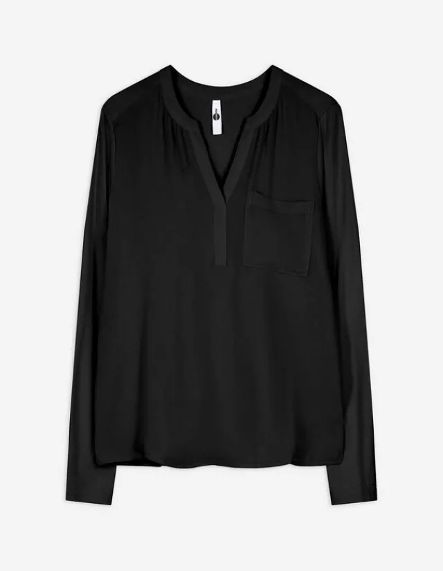Outlet Blusenshirt - V-Ausschnitt - Damen Blusen