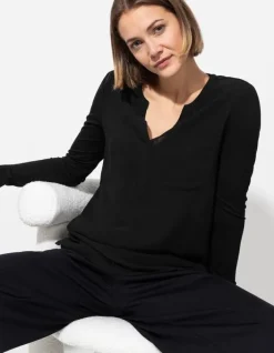 Outlet Blusenshirt - V-Ausschnitt - Damen Blusen