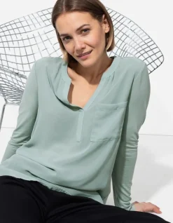 Hot Blusenshirt - V-Ausschnitt - Damen Blusen
