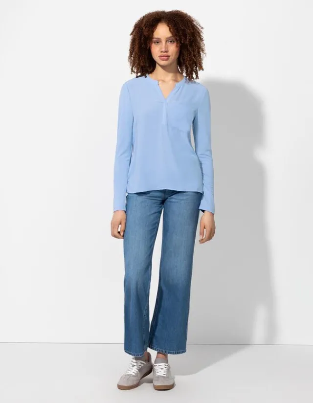 New Blusenshirt - V-Ausschnitt - Damen Blusen