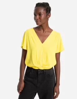 Best Blusenshirt - Wickeloptik Damen Blusen