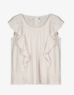 Hot Blusentop - &Auml;rmel mit Volants Damen Tops