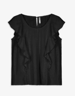 Hot Blusentop - &Auml;rmel mit Volants Damen Tops