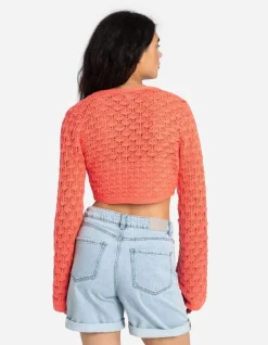 Fashion Bolero - Lochstrick Damen Strickjacken