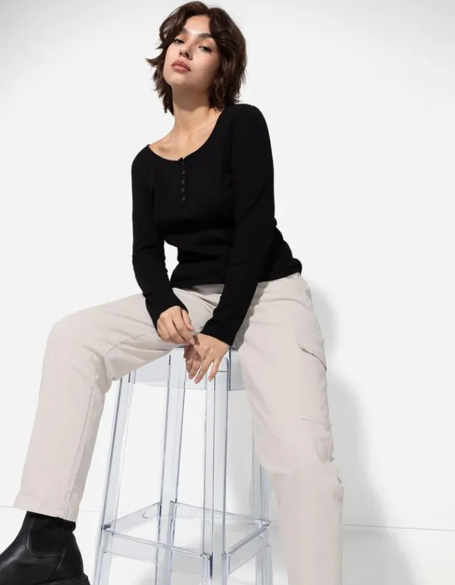 Hot Cargohose - Baumwoll-Mix - Damen Hosen