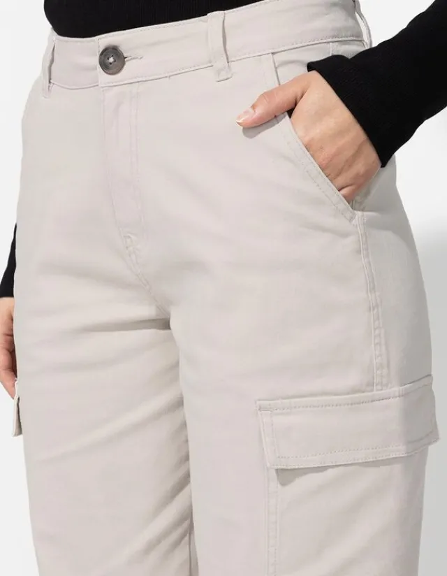 Hot Cargohose - Baumwoll-Mix - Damen Hosen