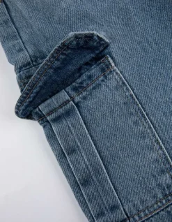 Sale Cargohose - Denim - Kinder Mädchenkleidung