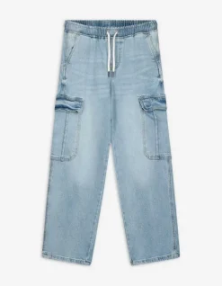 Online Cargohose - light blue denim - Kinder Jungenkleidung