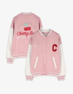 Online Collegejacke - R&uuml;ckenprint - Kinder Mädchenkleidung
