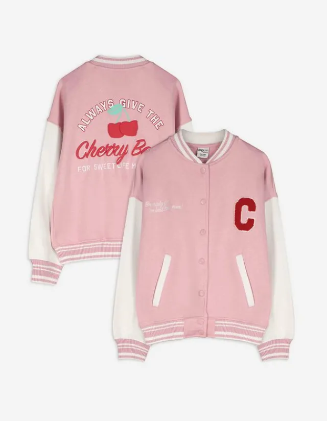 Online Collegejacke - Rückenprint - Kinder Mädchenkleidung