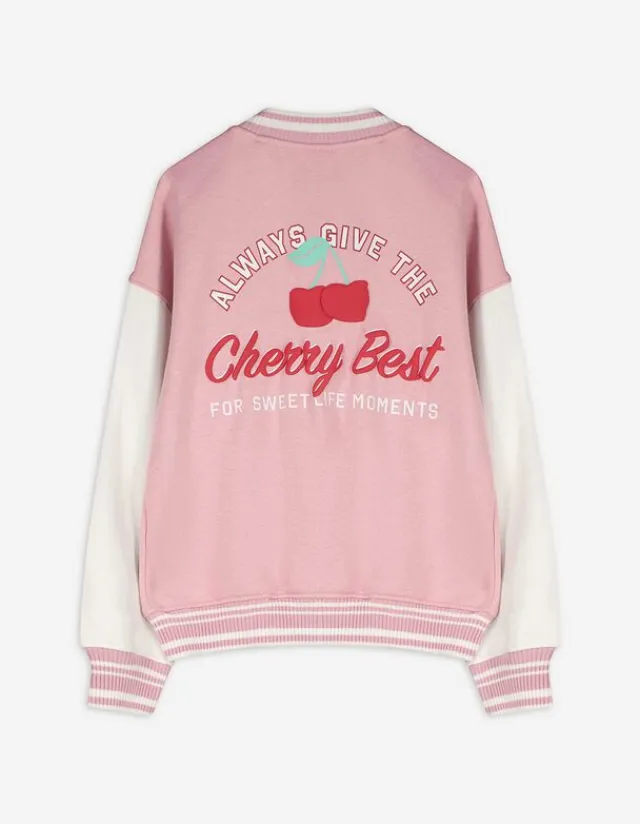Online Collegejacke - Rückenprint - Kinder Mädchenkleidung