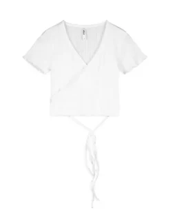 Clearance Cropped Shirt - Schnürung Damen T-shirts
