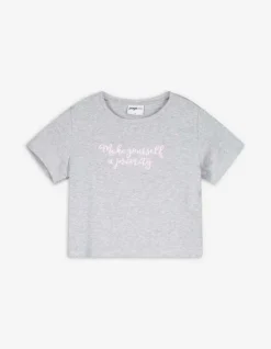 Hot Cropped Shirt - Stickereien Damen T-shirts