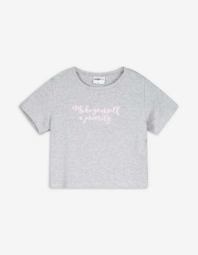 Hot Cropped Shirt - Stickereien Damen T-shirts