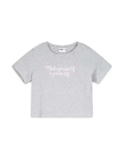 Hot Cropped Shirt - Stickereien Damen T-shirts