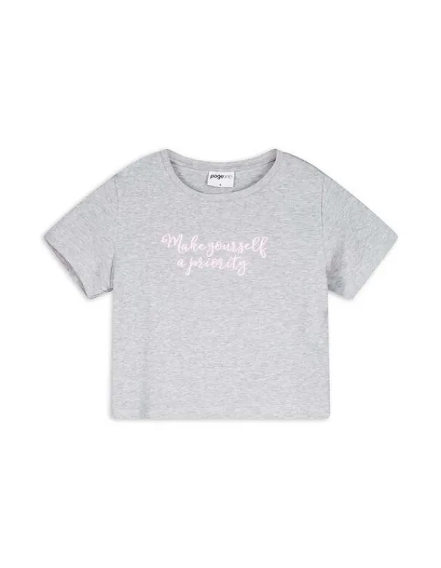 Hot Cropped Shirt - Stickereien Damen T-shirts