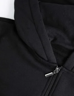Outlet Cropped Sweatjacke - Kapuze mit Tunnelzug - Damen Sweatjacken