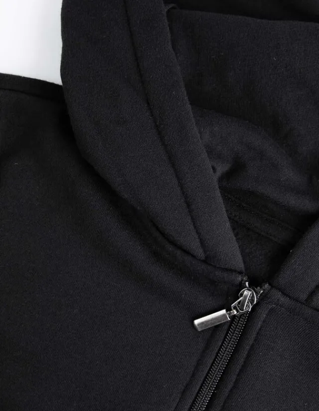 Outlet Cropped Sweatjacke - Kapuze mit Tunnelzug - Damen Sweatjacken