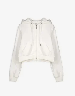 Online Cropped Sweatjacke - Kapuze mit Tunnelzug - Damen Sweatjacken