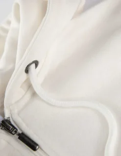Online Cropped Sweatjacke - Kapuze mit Tunnelzug - Damen Sweatjacken