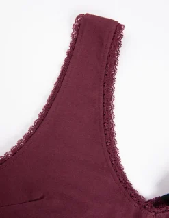 Best Cropped Top - Spitzenbesatz - Damen Tops